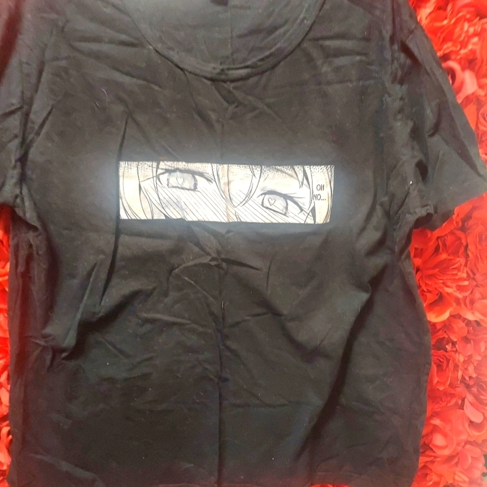 Shein Women's 2XL Black Sweatshirt with Face Design